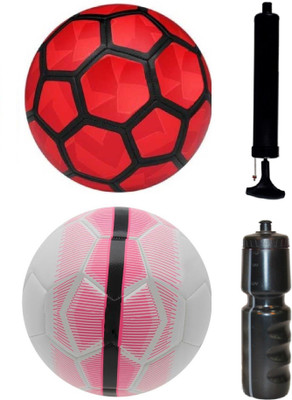 

SportsCorner Kit of Red + Mercurial White/Pink with Air Pump & Sipper Football Kit