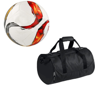 

SportsCorner Combo of Torfabrik Multicolor Football (Size-5)with Kit Bag Football Kit