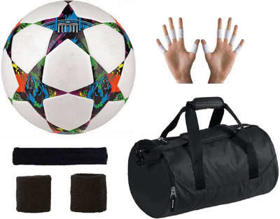 

SportsCorner Combo of Multistar UEFA Champions League Football (Size-5), Kit Bag & Supporters Football Kit
