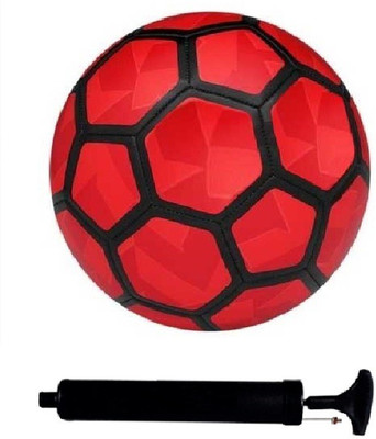 

SportsCorner Kit of Red Football (Size-5) with Air Pump & Needle Football Kit