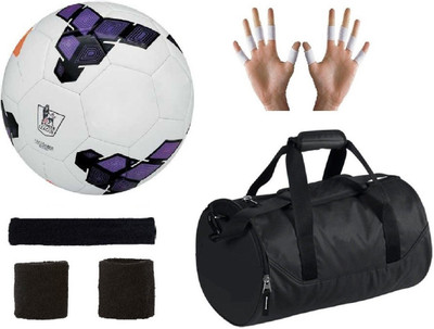 

SportsCorner Combo of Premier League Purple Football (Size-5), Kit Bag & Supporters Football Kit