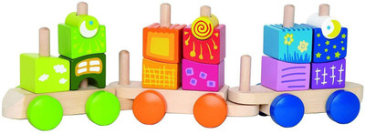 

Hape Wooden Fantasia Blocks Train(Multicolor)