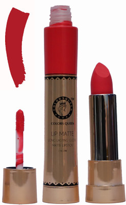 

COLORS QUEEN Lip Matte 2in1 Long Lasting Gloss & Matte Lipstick(Rani)