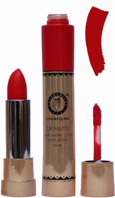 

COLORS QUEEN Lip Matte 2in1 Long Lasting Gloss & Matte Lipstick(CORAL)