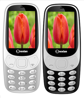 

Snexian 3310 Carving Combo of Two Mobiles(Grey, Black)