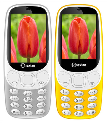 

Snexian 3310 Carving Combo of Two Mobiles(Grey, Yellow)