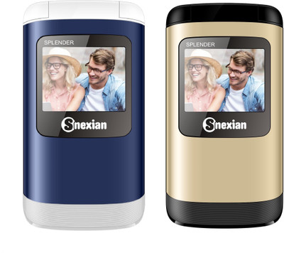 

Snexian Splender Combo of Two Mobiles(White Blue, Champagne Black)