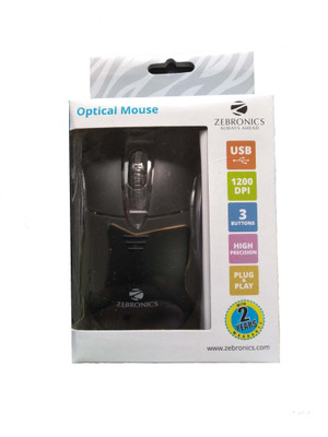 

Zebronic USB Trust Wired Optical Gaming Mouse(USB 2.0, Black)