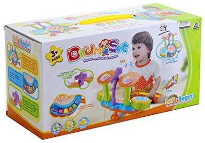 

latest radhe Dynamic Musical Drum Set With MIC Toys Children(Multicolor)