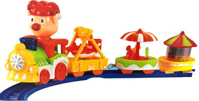 

SAISAN Happy Circus Electronic Musical And Light Track Train(Multicolor)