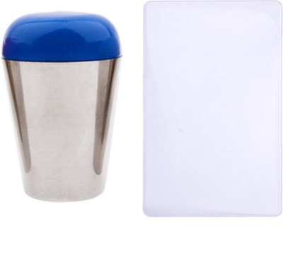 

Imported 4cm Marshmallow Nail Art Stamper Rectangular Scraper Squishy Stamping Tool(Blue)
