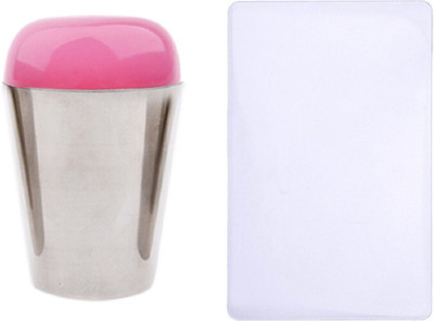 

Imported Marshmallow Nail Art Stamper Rectangular Scraper Squishy Stamping Tool(Pink)