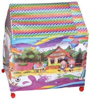 

Nightstar Kids LED Light Play Tent House with Wheels(Multicolor)
