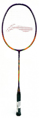 

Li-Ning ght Weight Badminton Racquet - Dark Purple/Orange Purple, Orange Strung Badminton Racquet(S2 - Extra Small, 82 g)