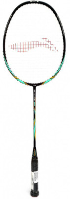 Li-Ning ight Weight Badminton Racquet - Black/Green Black, Green Strung Badminton Racquet(S2 - Extra Small, 82 g)