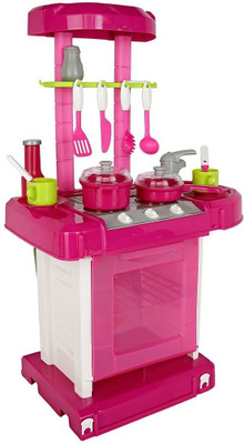 Zahuu Battery Operated Kitchen Set With Lights, Sound and Carry Case