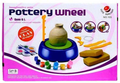 

crazy toys Multicolour Plastic Molding Pottery Wheel Set