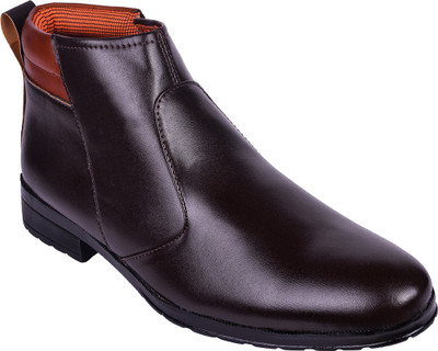 Aveero Casual Stylish Tic tack High Ankle Outdoor Synthetic Leather Boot Shoes for men Boots For Men Boots For Men(Brown) Flipkart