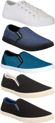 

Pexlo Combo Pack of 5 Casual Shoes (Sneakers Shoes) Loafers For Men(Multicolor