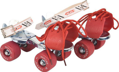 

JJ Jonex Tenacity Senior Quad Roller Skates - Size 3-10 US(Red)
