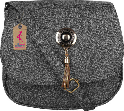 Ritupal Collection Women Casual Black PU Sling Bag