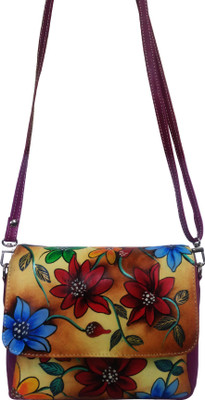 

EL Mio Women Evening/Party, Casual Multicolor Genuine Leather Sling Bag