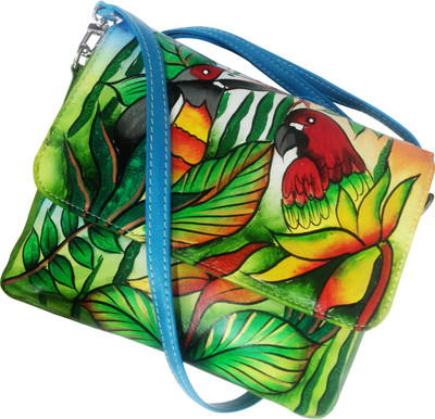 

EL Mio Women Evening/Party, Casual Multicolor Genuine Leather Sling Bag