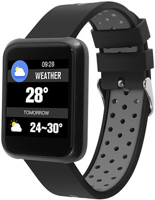 

Tryndel 11cm x 11cm x 10cm Black, Grey Smartwatch(Green, Black Strap 11cm x 11cm x 10cm), Black;green