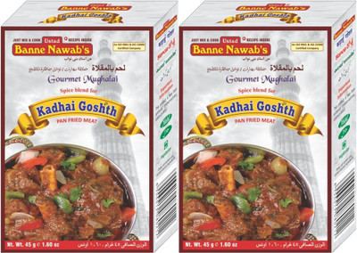 

Ustad Banne Nawab's KADHAI GOSHTH - PAN FRIED MEAT - 2 PACK(2 x 45 g)