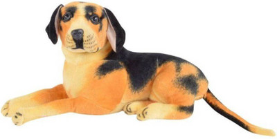 

Samayra Toys Large Black & Brown Dog Stuff Animal - 60 cm(Brown, Black)