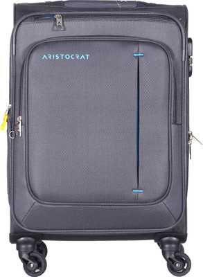 

Aristocrat Elantra Spinner Expandable Cabin Luggage - 22 inch(Grey)