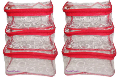 

Omneityhuckster Red Pouch 2 OmneityHuckster Multipurpose combo pack of 2 Red cosmetic pouch cosmetic makeup bag jewellery makeup storage travel pouch organizer vanity box multipurpose Vanity Box Vanity Box(Red)