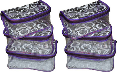 

Omneityhuckster Purple pouch 2 OmneityHuckster Multipurpose combo pack of 2 Purple cosmetic pouch cosmetic makeup bag jewellery makeup storage travel pouch organizer vanity box multipurpose Vanity Box Vanity Box(Purple)