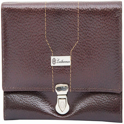 

Leatherman Men Brown Genuine Leather Wallet(12 Card Slots)