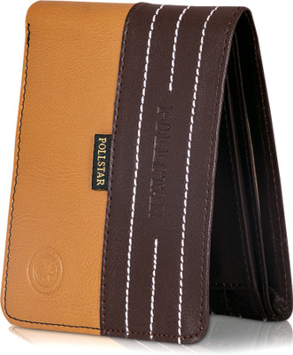 

POLLSTAR Men Brown Artificial Leather Wallet(6 Card Slots)
