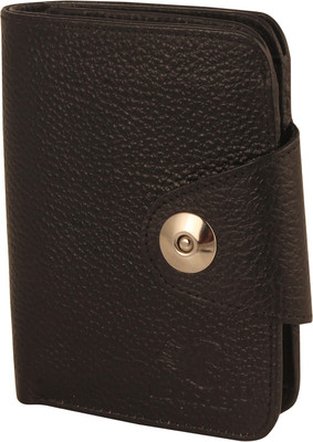 

Moochief Men Black Genuine Leather Wallet(5 Card Slots)