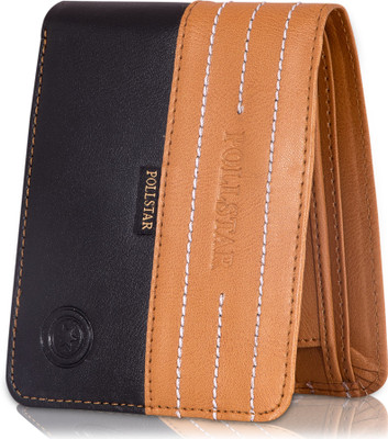 

POLLSTAR Men Tan Artificial Leather Wallet(6 Card Slots)