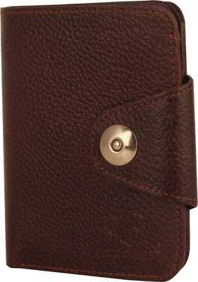

Moochief Men Brown Genuine Leather Wallet(5 Card Slots)