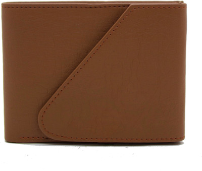 

DELMA Men Brown Genuine Leather Wallet(6 Card Slots)