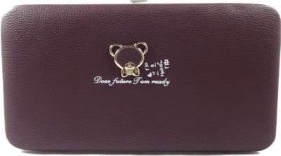 

SB Women Purple Artificial Leather Wallet(4 Card Slots)