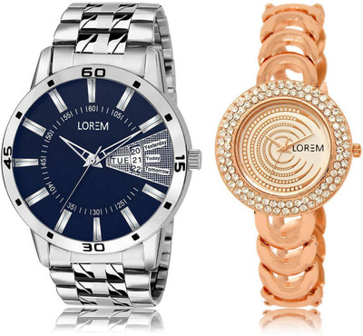 

LOREM LR102-202 Stylish Multicolor Round Boy's & Girl's Metal Bracelet Watch - For Men & Women
