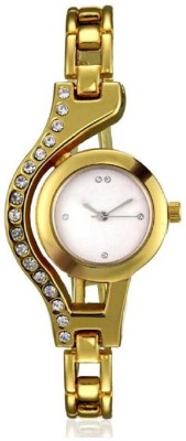 

Style Keepers New Arrival Red Robin Season Special Special New CollectionWhite Round Diamond Case Dial Gold Kadi watch Watch - For Girls