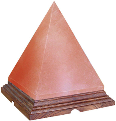 

sjn Himalayan Salt Lamp Pyramid Shaped 6-inch Height 2-3 Kg (Wire & Spare Bulb), Natural Air Purifier, for Vastu, Healing, Peace & Harmony Portable Room Air Purifier(Pink)