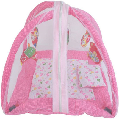 

Chote Janab Baby Play Gym with mosquito Net Mosquito Net Crib(Fabric, Pink)
