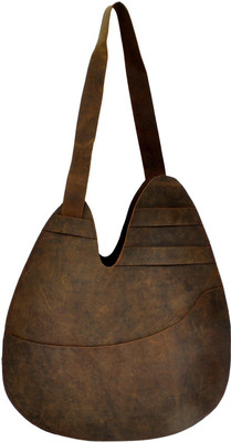 

Hydensyde Brown pure leather shoulder bag Waterproof Shoulder Bag(Brown, 5 L)