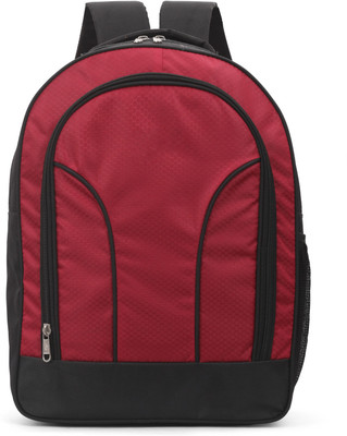 Quaffor Grey Designer Waterproof Backpack(Red, 25 L)