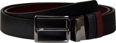 

Ammvi Creations Men Black, Brown Metal Reversible Belt