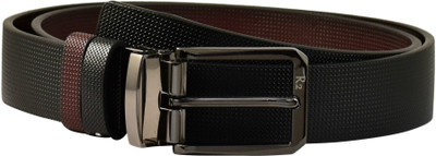 

Ammvi Creations Men Black, Brown Metal Reversible Belt