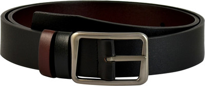 

Ammvi Creations Men Black, Brown Metal Reversible Belt