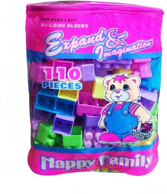 

UNITOYS Expand and Imagination Building Blocks, Multi Color (110 Pieces)(Multicolor)